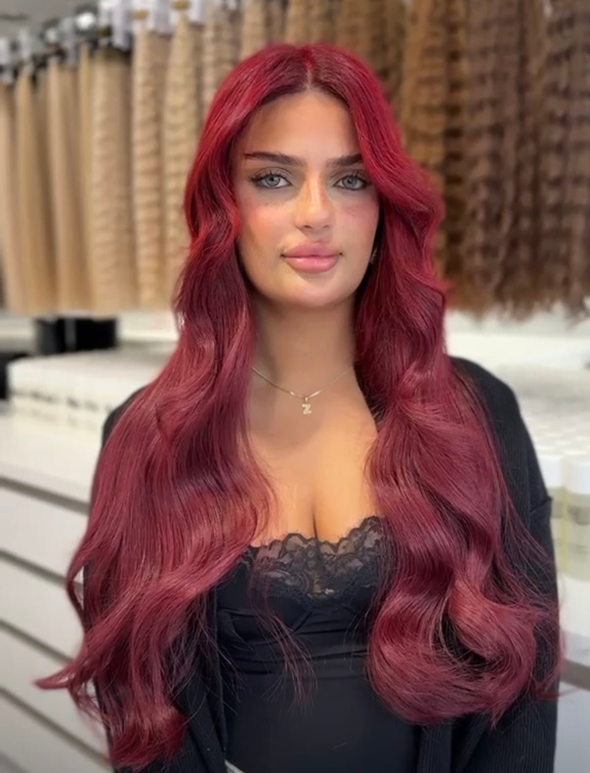 Tape Extensions 6/62 Kirschrot