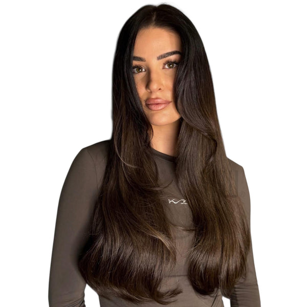 Flip in Extensions 2A Dunkel Natur Aschbraun