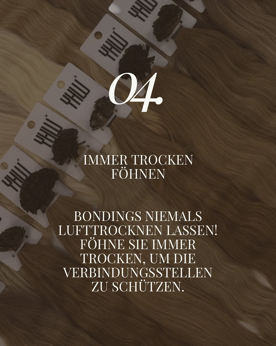 Haarverlängerung mit Bonding Extensions aus Echthaar